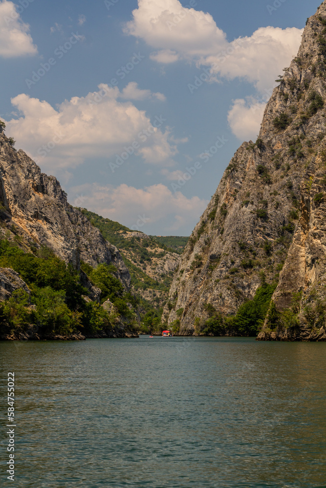 View of Matka canyon in North Macedonia