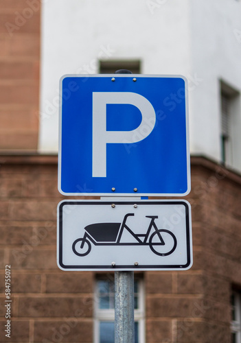 Parkplatz in Nürnberg für ein Lastenrad z.B. für ein Leihrad 
