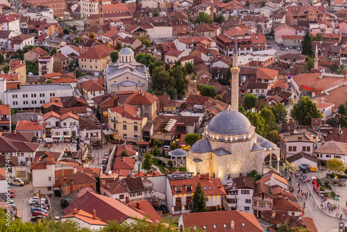 Aerial view of Prizren town, Kosovo photo