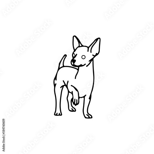 concept vector illustration of puppies