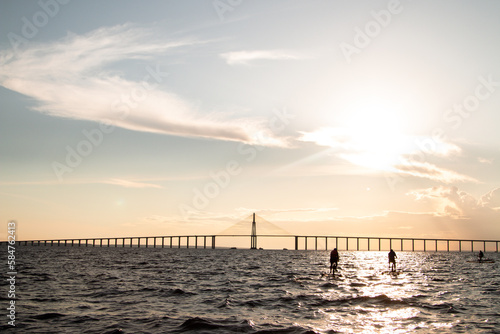 Ponte Rio Negro bridge destination. bridge destination in brazil. bridge destination on travel.