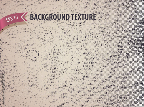 Grungy overlay texture burlap pocket imitation. Urban backdrop for site, web design, banner, poster. Vector background.