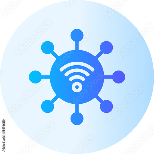 network gradient icon