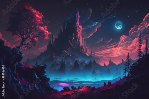 Mountain in the sky, Generative AI