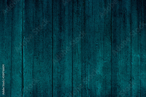 Teal wooden imprint from formwork in concrete wall for background