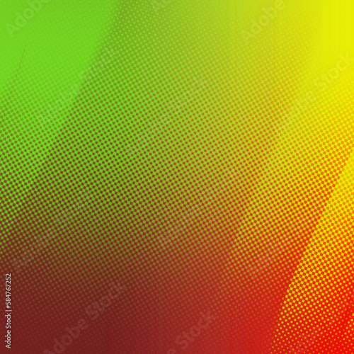 Green yellow and red gradient square background  Delicate classic design. Colorful banner. Colorful template. Elegant backdrop. Raster image.