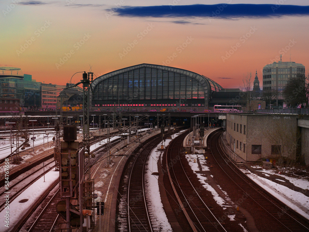 Fototapeta premium Hauptbahnhof in Hamburg