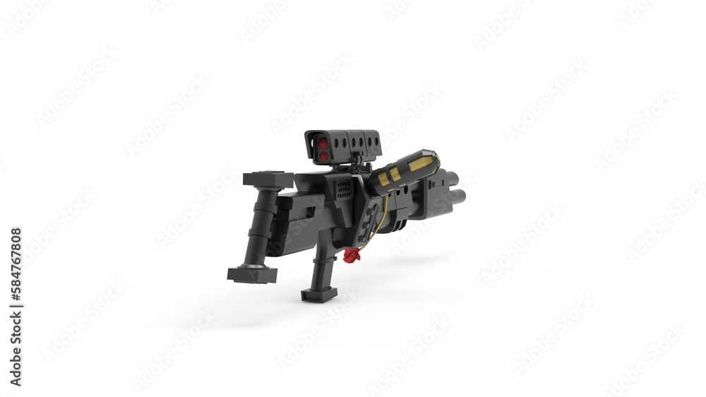 gun isolated on white background gun isolated on white background