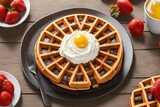 delicious Belgian Waffle, generative art by A.I.