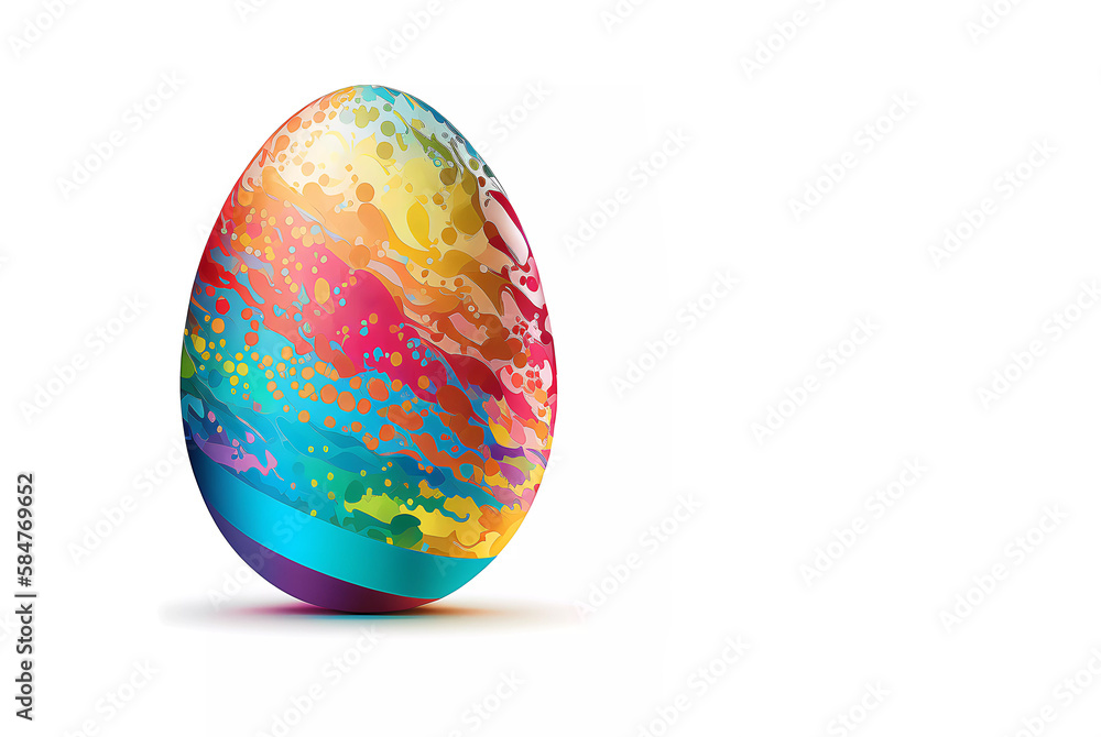 Easter egg. Easter banner. Place for text. Banner. created by AI