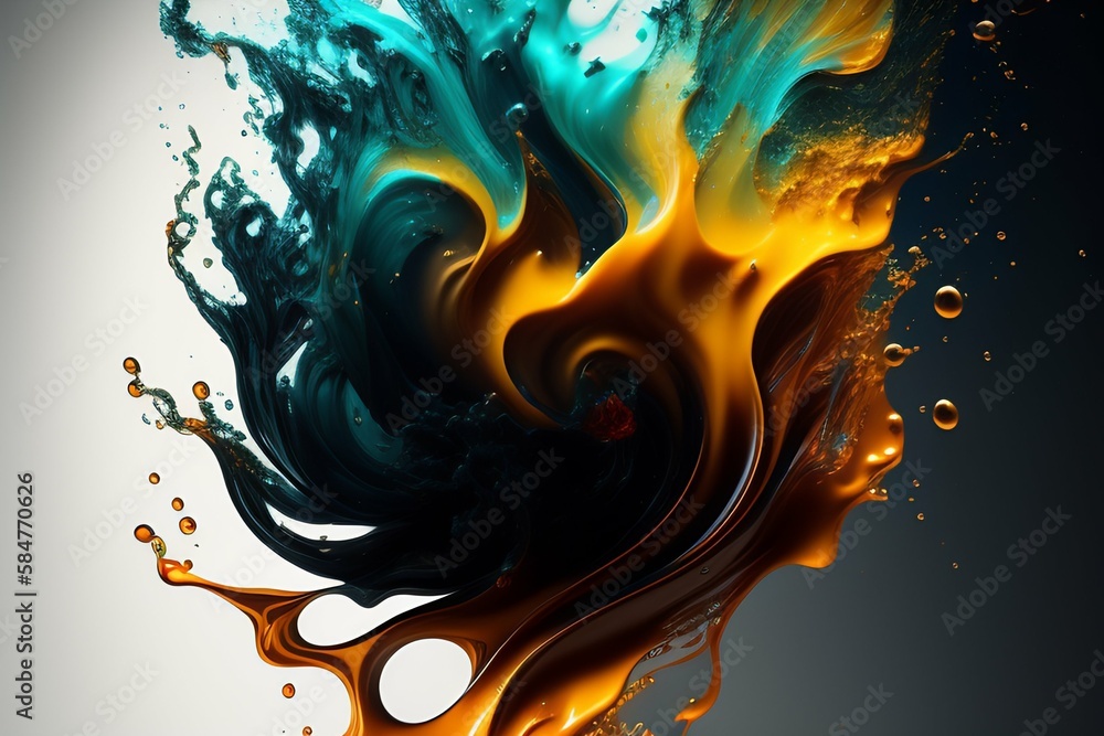 Luxury abstract colourful design background created with Generative AI technology