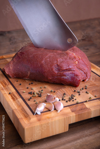 raw pork meat