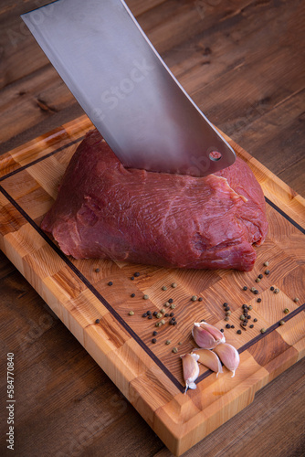 raw pork meat