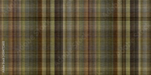 Tartan seamless border. Traditional gingham texture for natural trendy trim. 