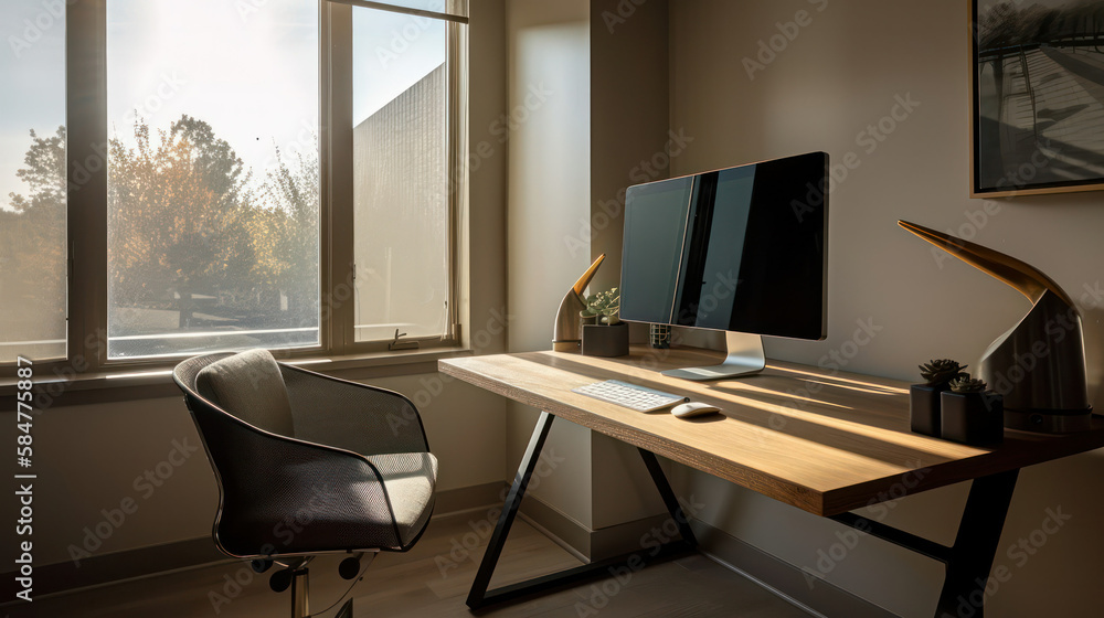Fototapeta premium modern office interior . generative AI