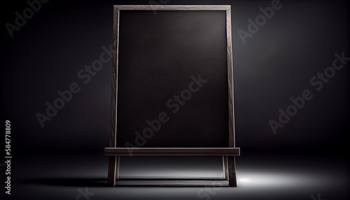 Empty blackboard with blurred background, for adding text or graphics for presentations, education, or business projects