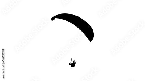 paraglider silhouette