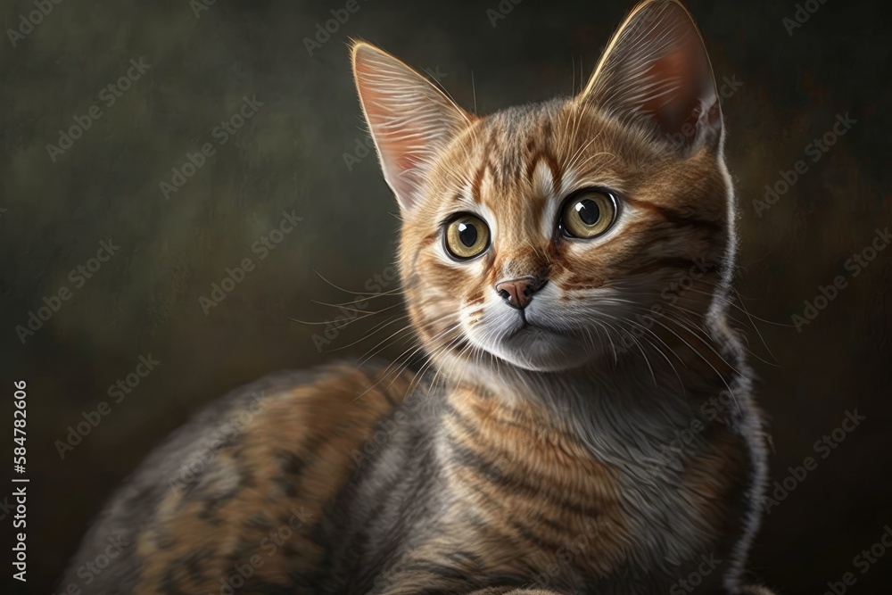 Cute domestic cat Cute domestic cat