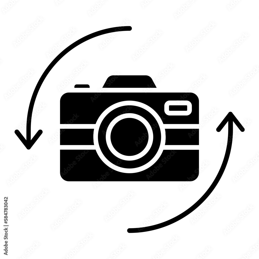 Rotate Image Glyph Icon