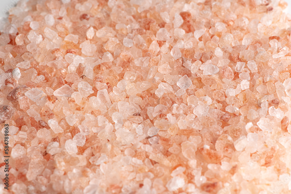 close up on pink salt close up on pink salt