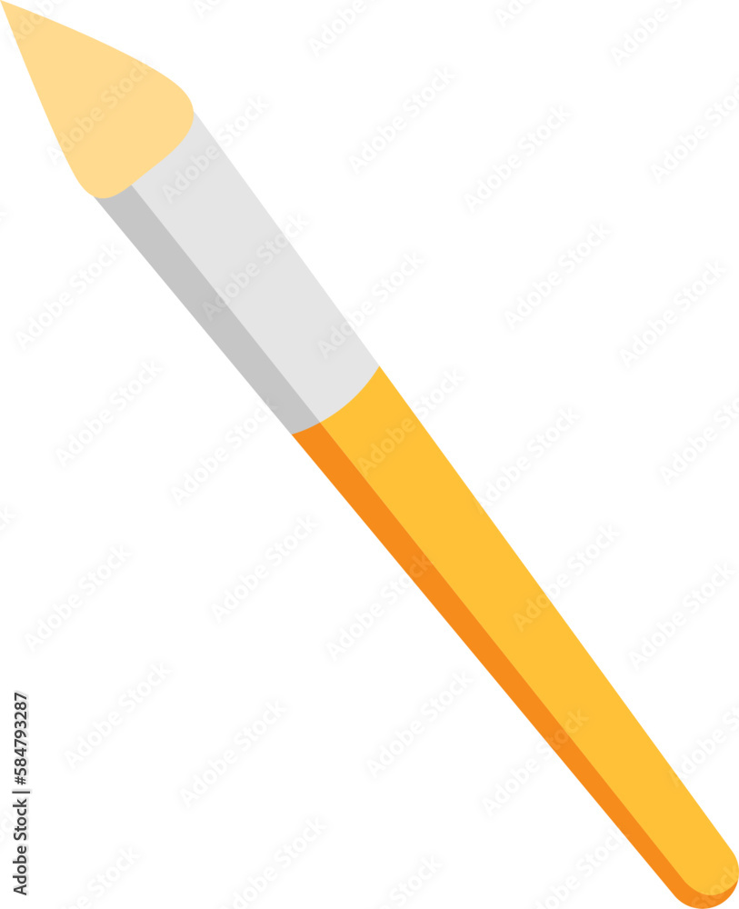 a yellow paintbrush
a yellow paintbrush