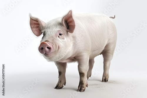 pig isolated on white background