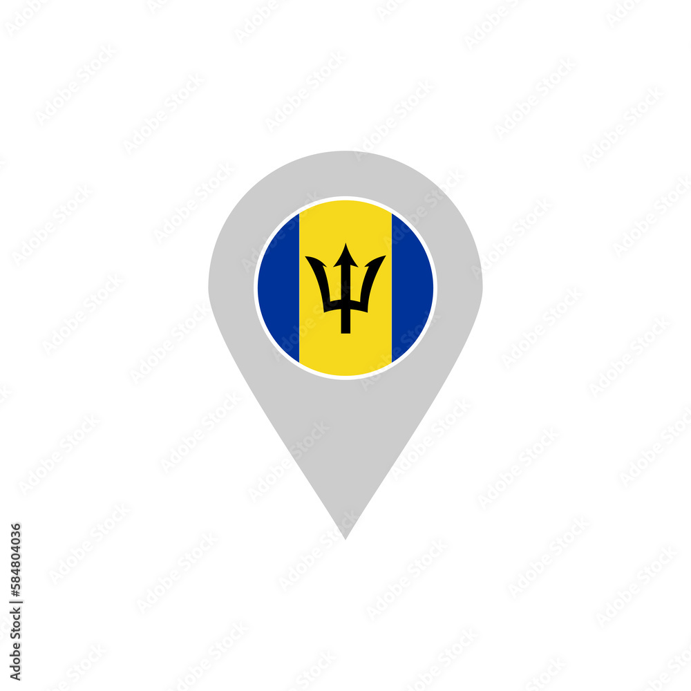Barbados flags icon set, Barbados independence day icon set vector sign symbol Barbados flags icon set, Barbados independence day icon set vector sign symbol