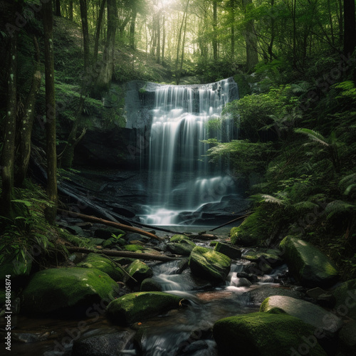 waterfall in the woods