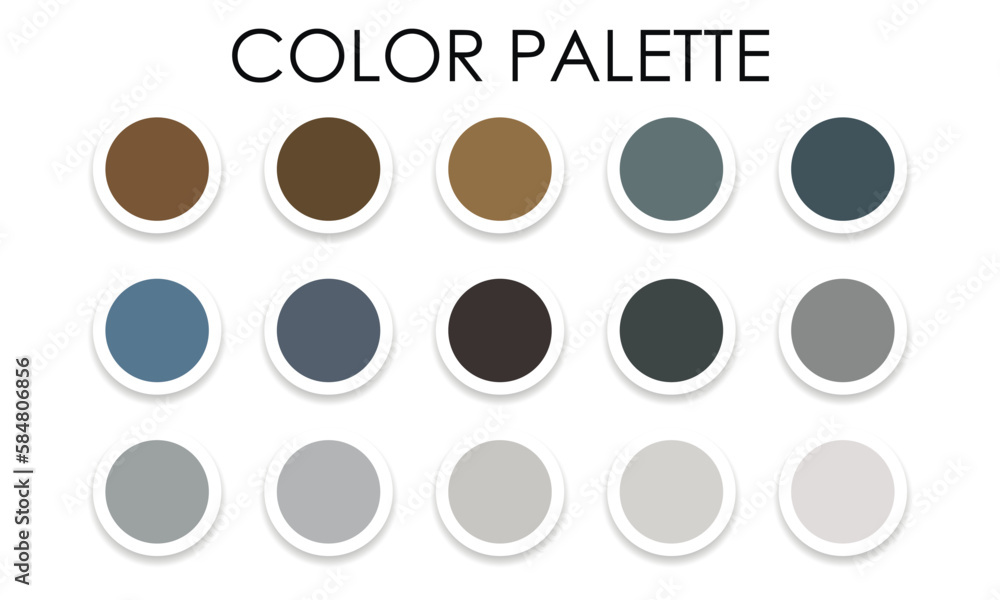 Universal color palette for design 2023. Vector illustration