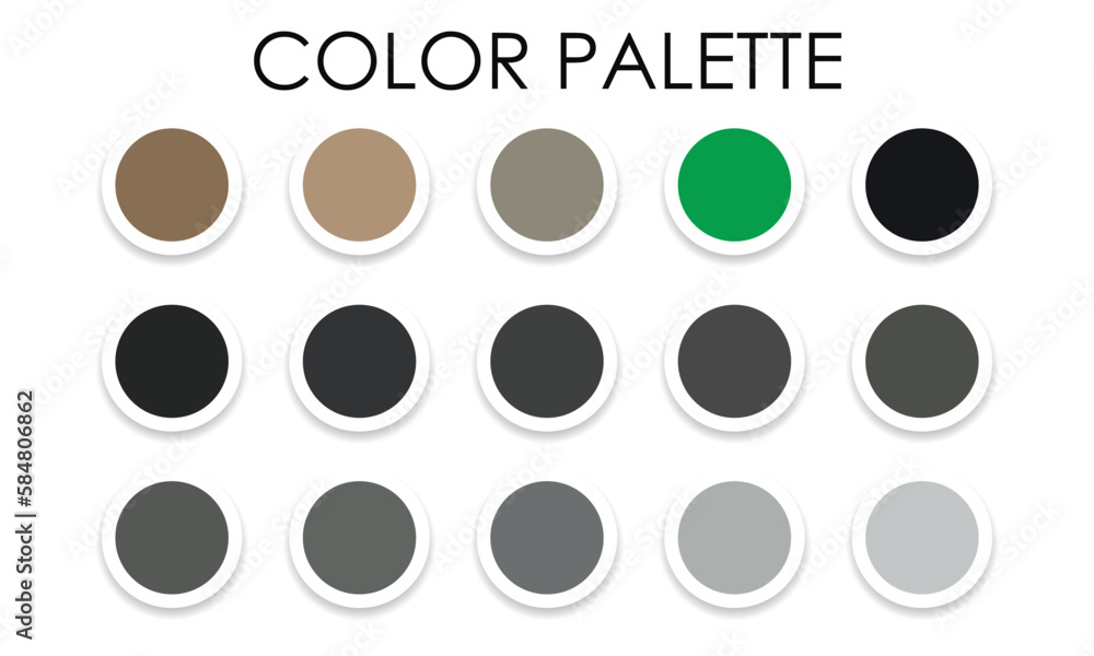 Universal color palette for design 2023. Vector illustration
