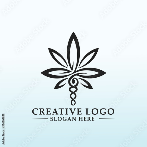 vector Logo for Cannabis Farm
