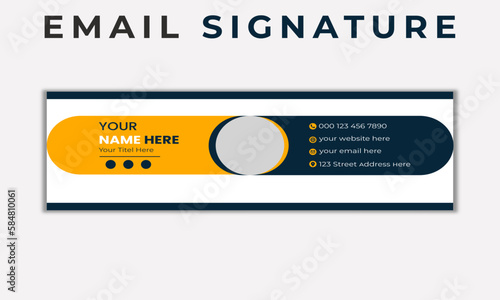Email signature design or Facebook cover template 
