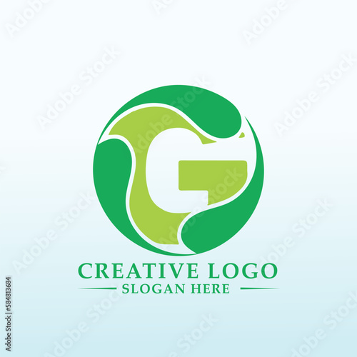 Create an innovative and technical logo for Green
