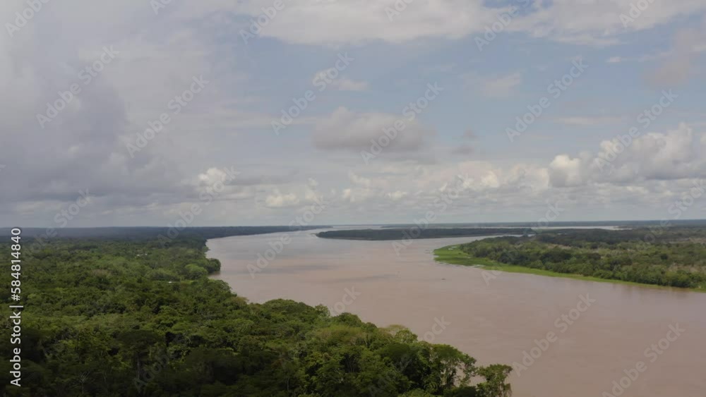 2022 - Excellent aerial view of the Amazon on a cloudy day. 2022 - Excellent aerial view of the Amazon on a cloudy day.