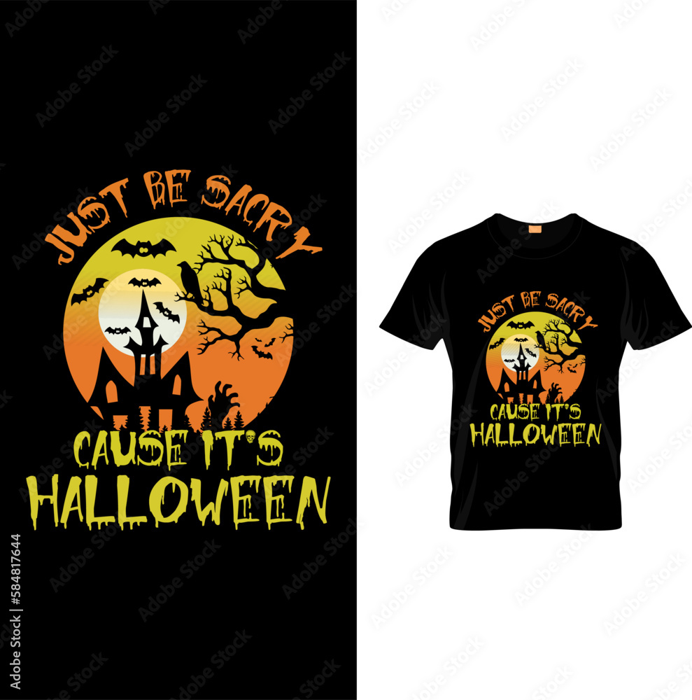Vector halloween t-shirt design.beautiful and eye-catching halloween vector for the t-shirt design Vector halloween t-shirt design.beautiful and eye-catching halloween vector for the t-shirt design