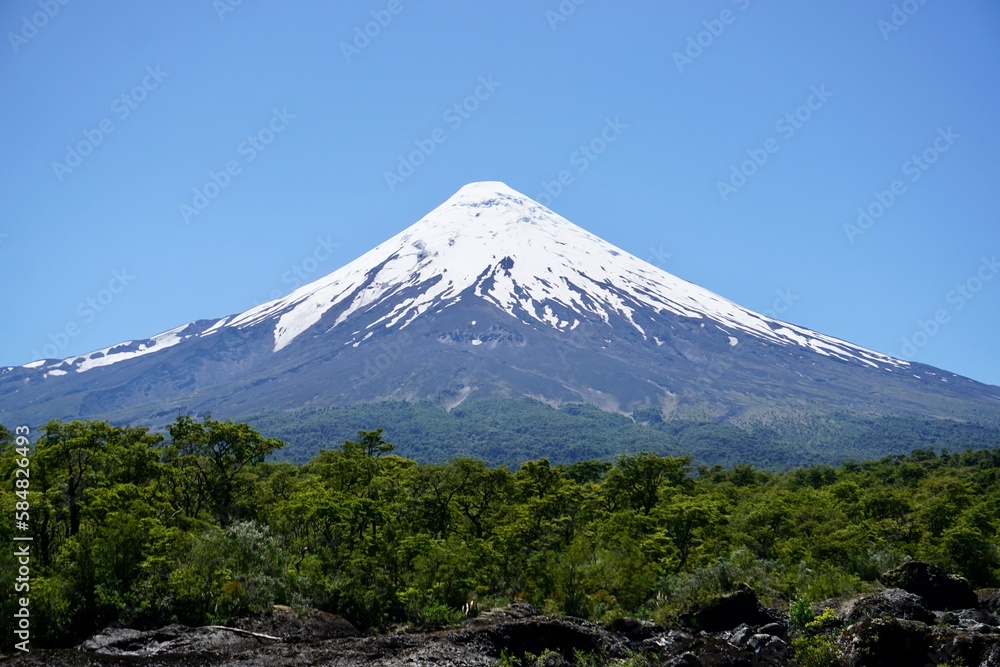 View of a big volcano