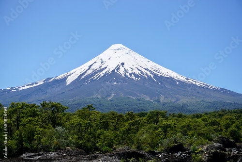 View of a big volcano