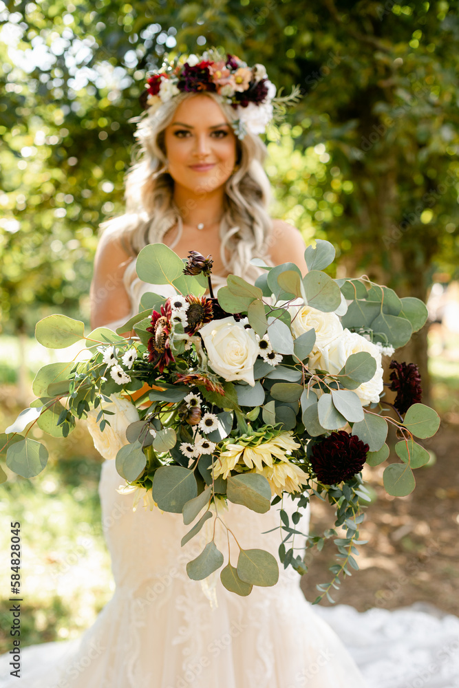 Closeup of a Bride's Bouquet