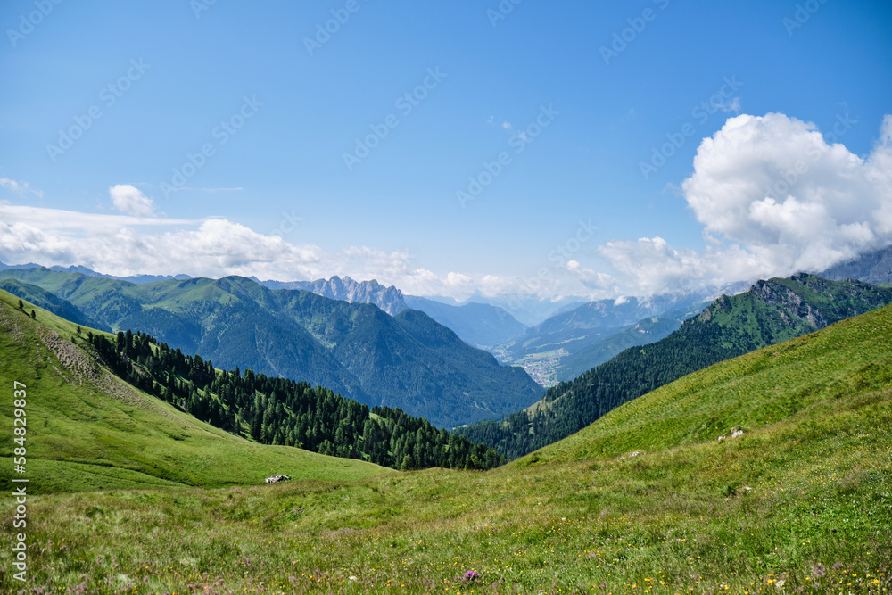 Valley Landscape in Italy during Summer Valley Landscape in Italy during Summer
