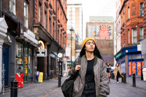 Person Walking On London Street