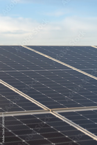 Solar panels renewable energy technology eco friendly power source solar power farm electricity grid