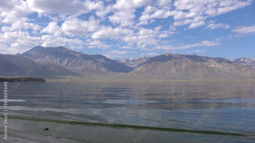 2022 - Crowley Lake with the Eastern Sierra Nevada mountains background, near Mammoth, California. 2022 - Crowley Lake with the Eastern Sierra Nevada mountains background, near Mammoth, California.