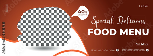 Special Delicious Healthy Food Menu Creative Social Media Web Banner Design Template