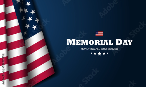 Memorial day background design with additional text 