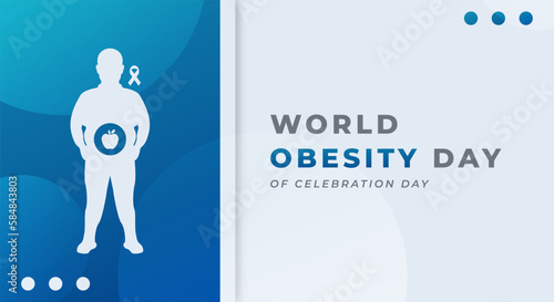 World Obesity Day Celebration Vector Design Illustration for Background, Poster, Banner, Advertising, Greeting Card