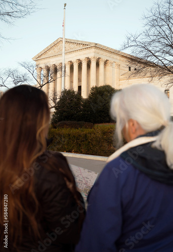 Women View the United States Supreme Court photo