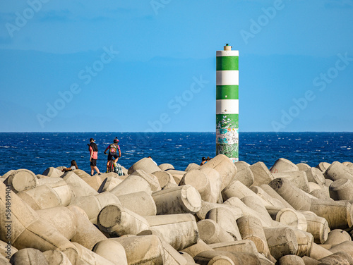 Madeira-Funchal-Funchal Lighthouse and Dolosse photo