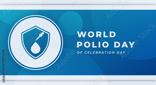 World Polio Day Celebration Vector Design Illustration for Background, Poster, Banner, Advertising, Greeting Card