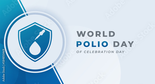 World Polio Day Celebration Vector Design Illustration for Background, Poster, Banner, Advertising, Greeting Card