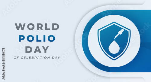 World Polio Day Celebration Vector Design Illustration for Background, Poster, Banner, Advertising, Greeting Card